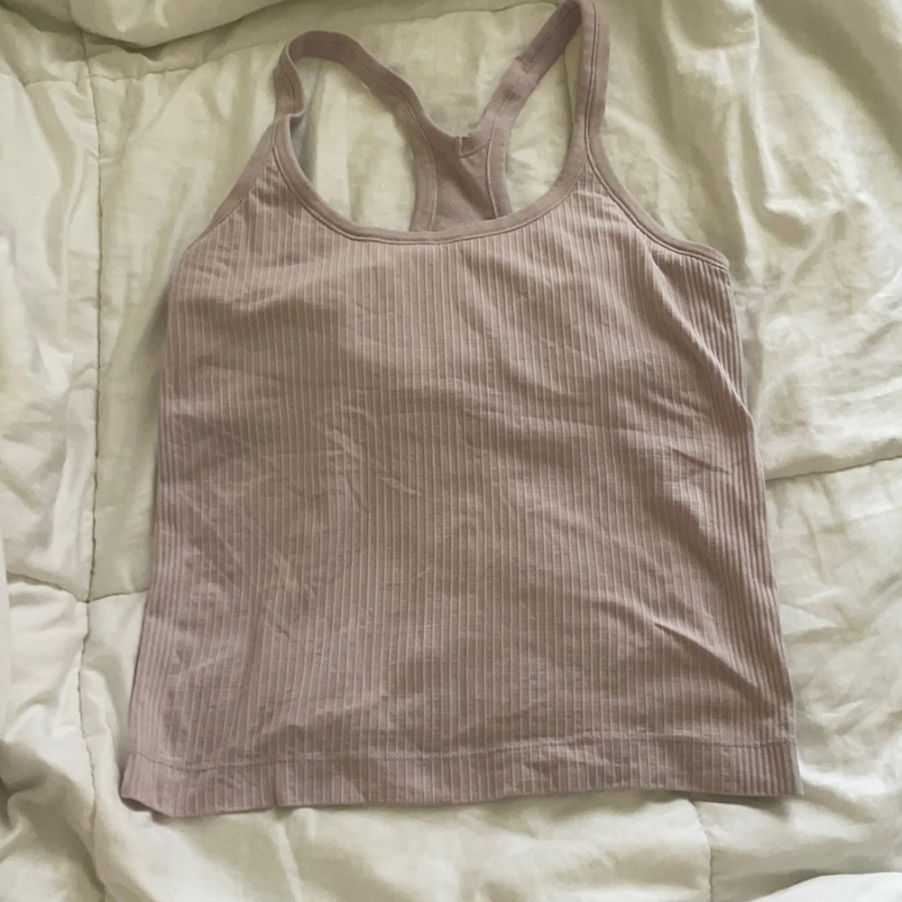 Size 8 lululemon racerback tank, cropped